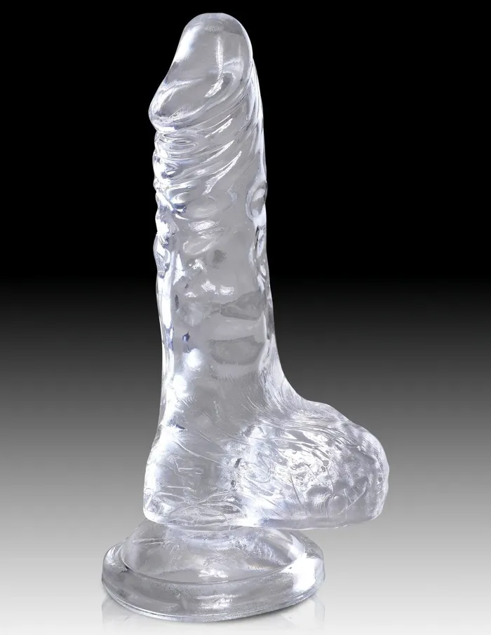 Pipedream Dildos King Cock Clear 4 Inch Cock With Balls Pipedream Dildos King Cock Clear 4 Inch Cock With Balls