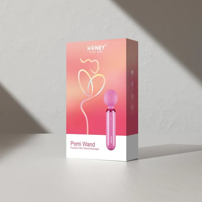 Pomi Wand Clit Teasing Wand Pink Honey Play Box Vibrators