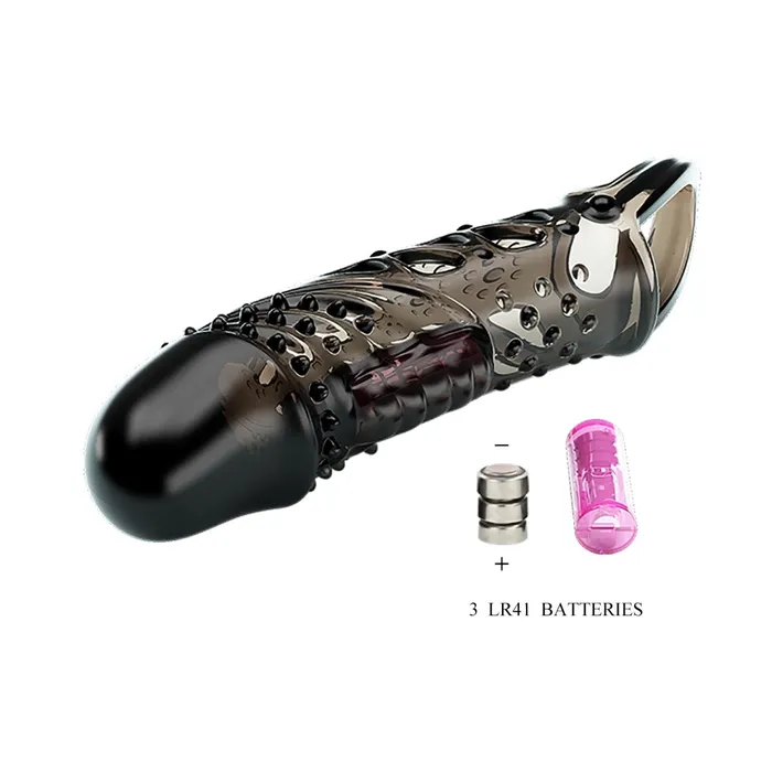 Pretty Love Vibrators Pretty Love Penis Sleeve Cecelia Black Pretty Love Vibrators Pretty Love Penis Sleeve Cecelia Black