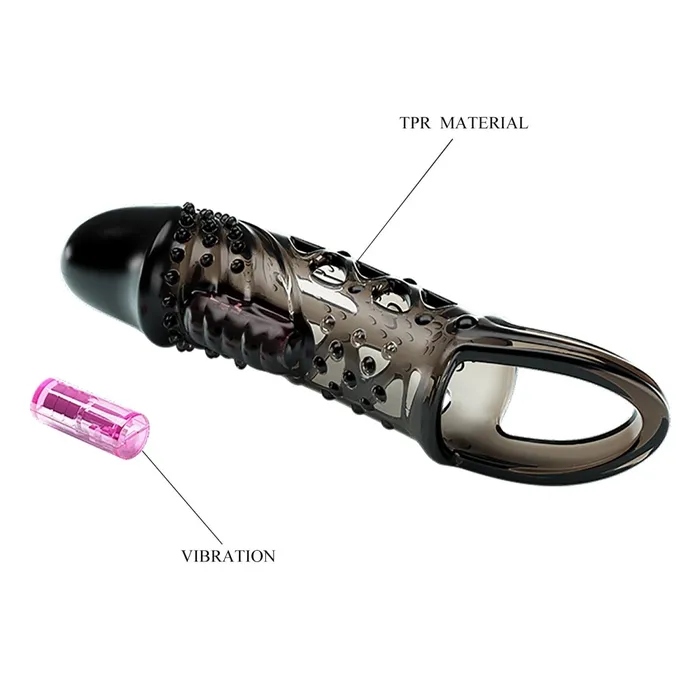 Pretty Love Vibrators Pretty Love Penis Sleeve Cecelia Black Pretty Love Vibrators Pretty Love Penis Sleeve Cecelia Black