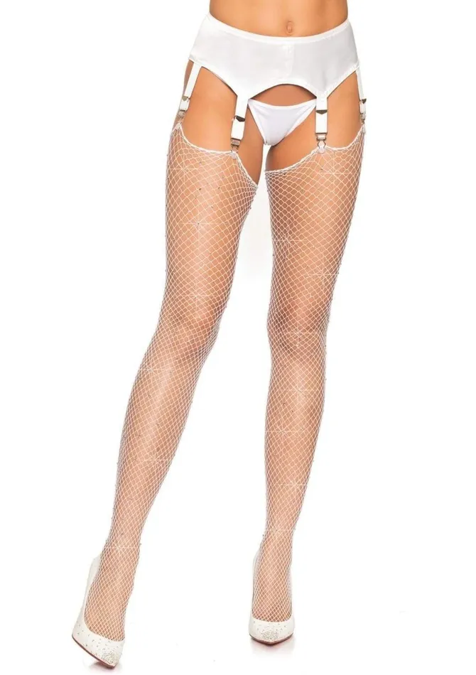 Rhinestone Fishnet Stockings One Size Leg Avenue Teddies And Bodies Rhinestone Fishnet Stockings One Size Leg Avenue Teddies And Bodies