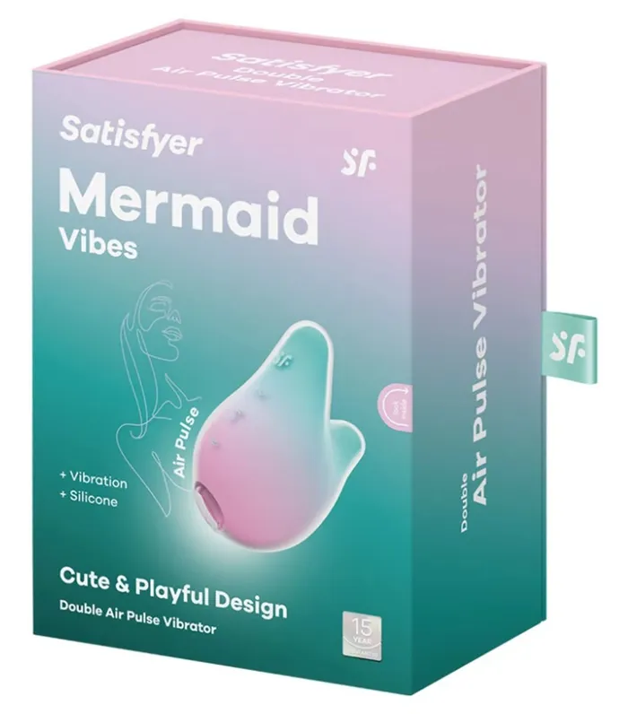 Satisfyer Vibrators Satisfyer Mermaid Vibes Mint Pink Satisfyer Vibrators Satisfyer Mermaid Vibes Mint Pink