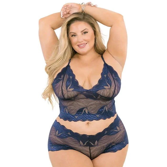 The Flirtation Station Scalloped Lace cami and boyshort Vibrators