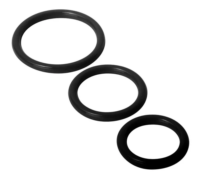 Trinity Silicone Cock Rings XR Brands Trinity Vibes Male Sex Toys