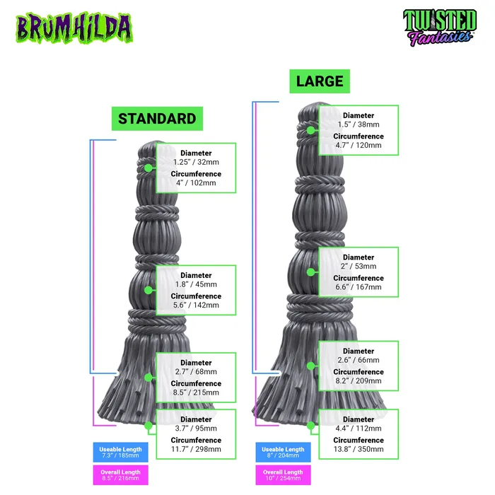 Twisted Fantasies Brmhilda the Witches Broom Dildo Dildos