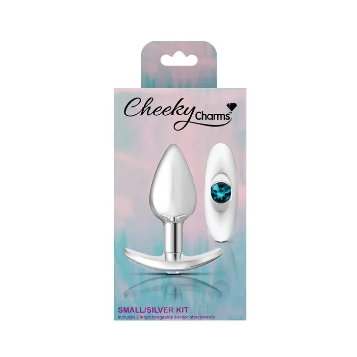 Viben Anal Cheeky Charms Silver Metal Butt Plug Kit Viben Anal Cheeky Charms Silver Metal Butt Plug Kit