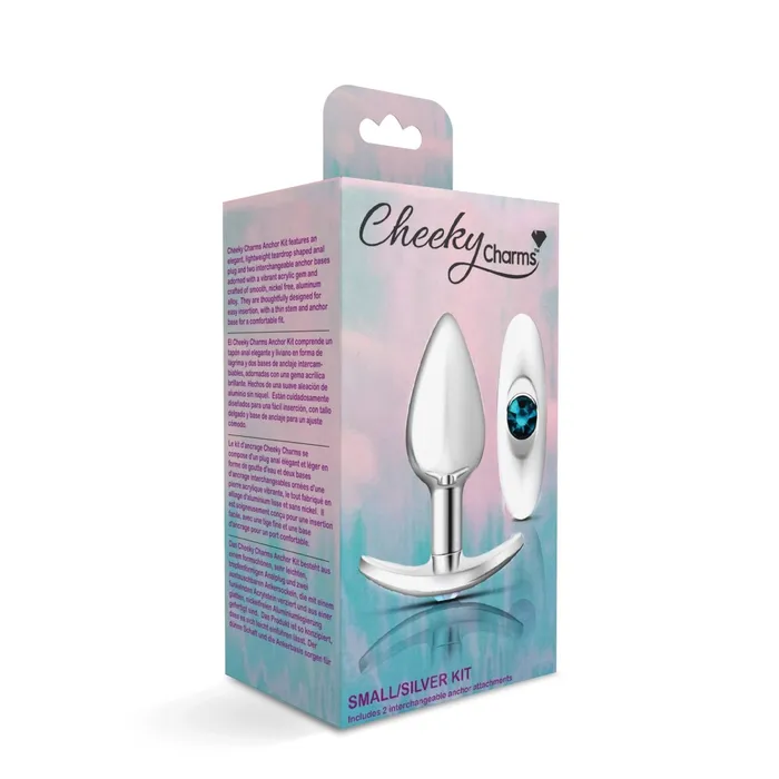 Viben Anal Cheeky Charms Silver Metal Butt Plug Kit Viben Anal Cheeky Charms Silver Metal Butt Plug Kit