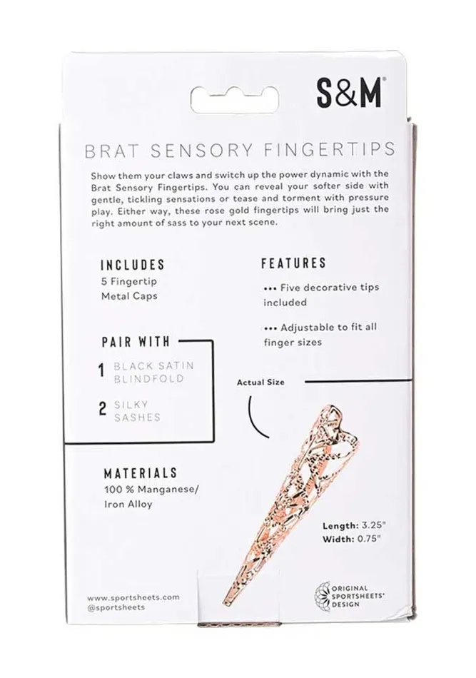 Vibrators Brat Sensory Fingertips Rose Gold Sportsheets Vibrators Brat Sensory Fingertips Rose Gold Sportsheets