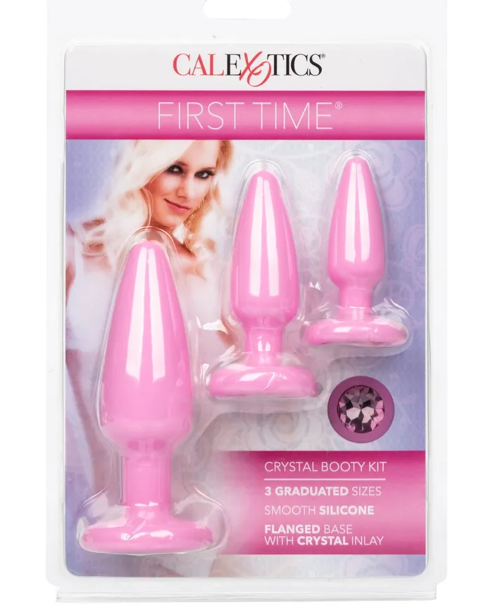 Vibrators CalExotics First Time Crystal Booty Kit Pink