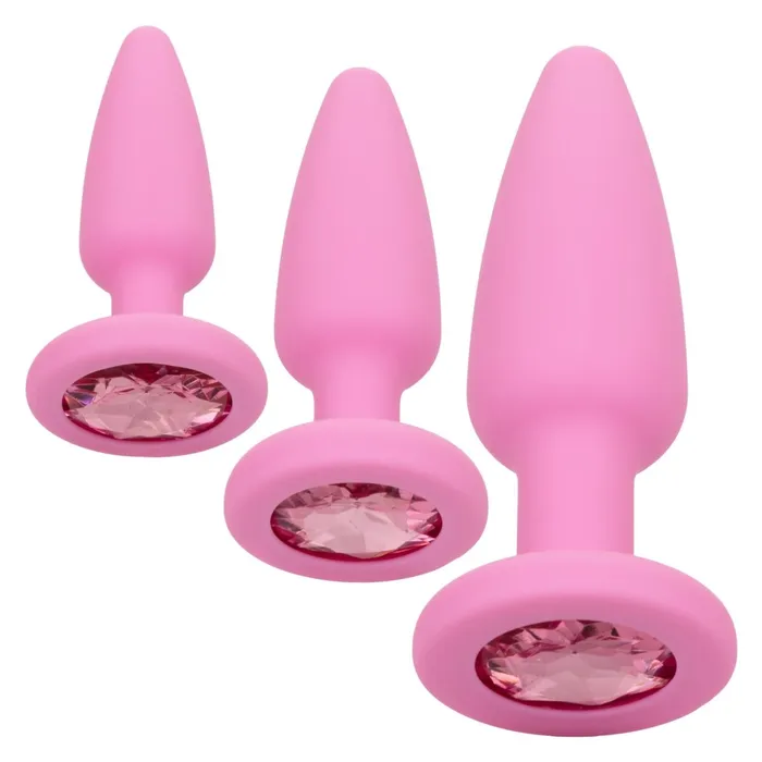 Vibrators CalExotics First Time Crystal Booty Kit Pink Vibrators CalExotics First Time Crystal Booty Kit Pink
