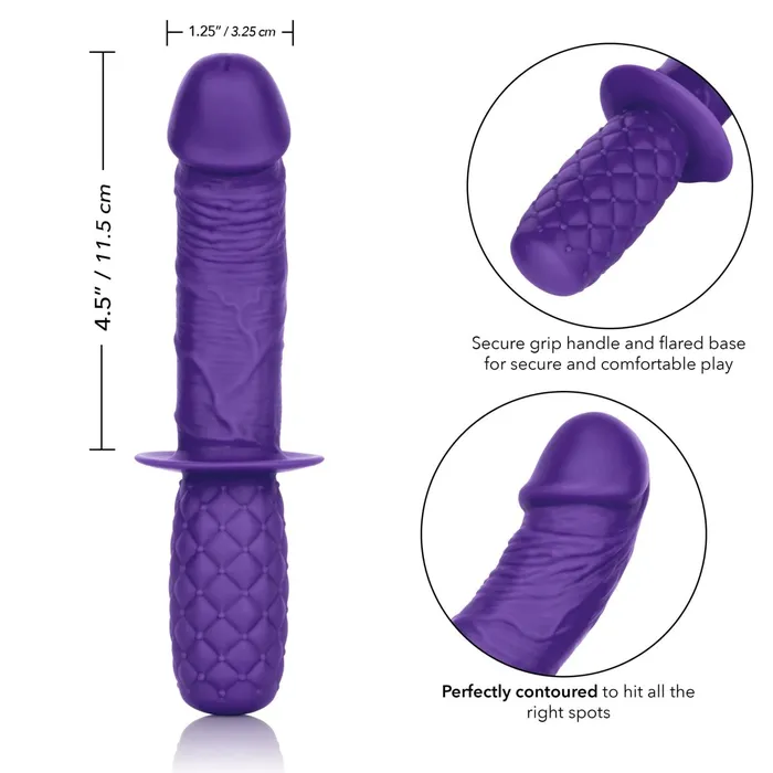 Vibrators Silicone Grip Thruster Purple CalExotics Vibrators Silicone Grip Thruster Purple CalExotics