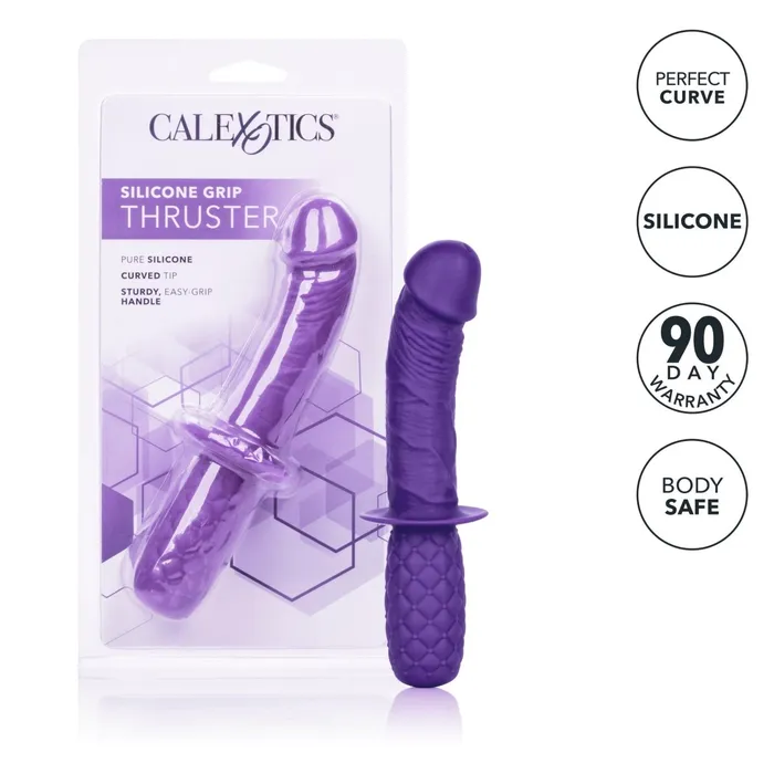 Vibrators Silicone Grip Thruster Purple CalExotics Vibrators Silicone Grip Thruster Purple CalExotics