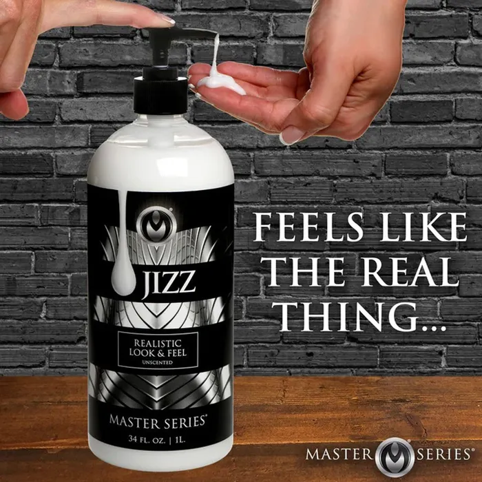 XR Brands Vibrators Jizz Unscented WaterBased Lube 34oz