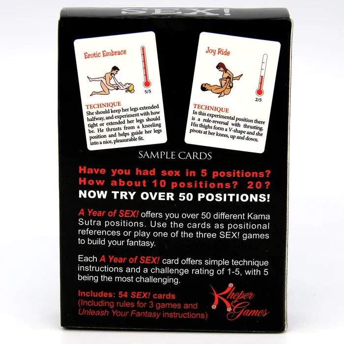 A Year of Sex Card Game CupidSecrets Couples
