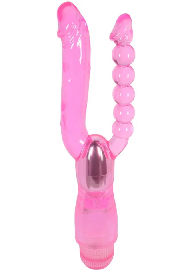 Aande Dual Pleasure Vibe Pink Adam and Eve Vibrators Aande Dual Pleasure Vibe Pink Adam and Eve Vibrators