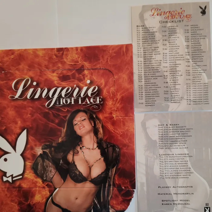 Anal Murdocs Cards PLAYBOY s LINGERIE HOT LACE BASE CARD SET