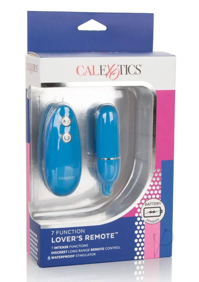 Anal Remote Controlled Vibes 7 Function Lovers Remote Blue