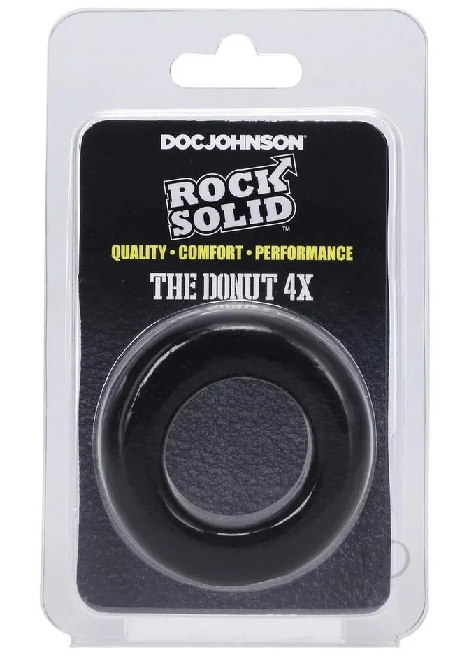 Anal Rock Solid Rock Solid The Donut 4x C Ring Black