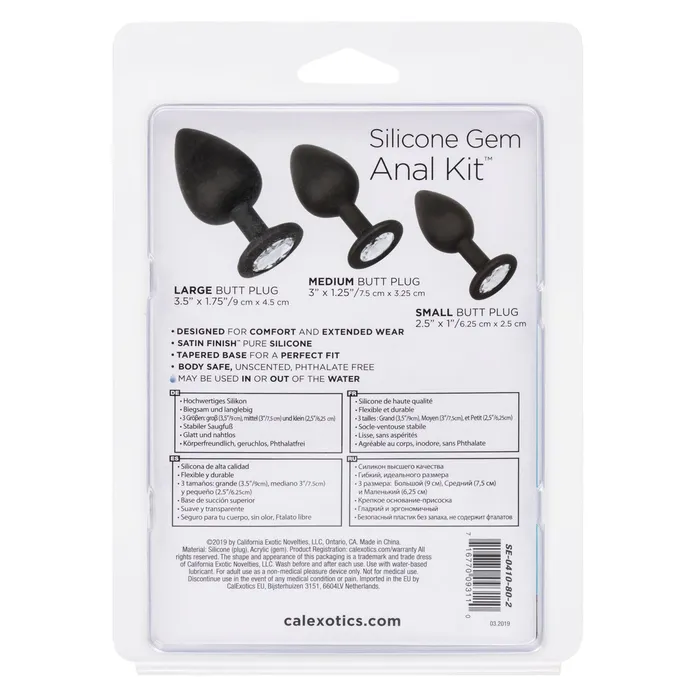 Anal Xandebay Silicone Gem Anal Kit