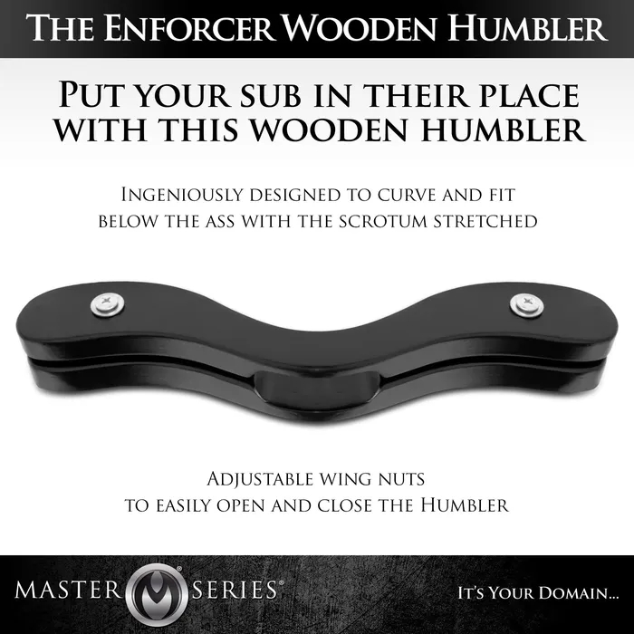 Anal XR Brands The Enforcer Black Wooden Humbler