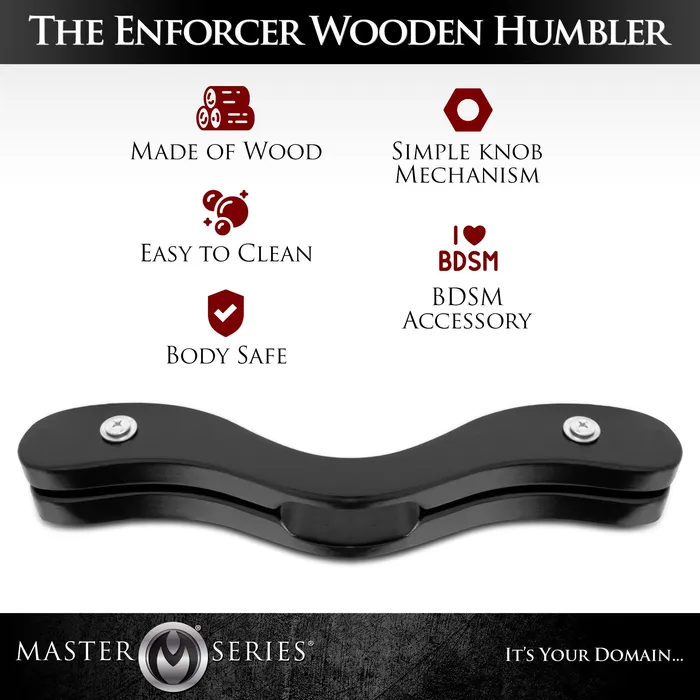 Anal XR Brands The Enforcer Black Wooden Humbler