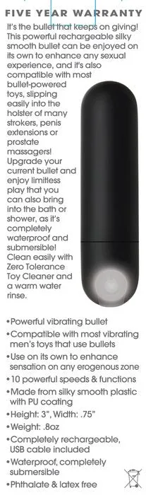 Anal Zero Tolerance All Powerful Rechargeable Bullet Xandebay