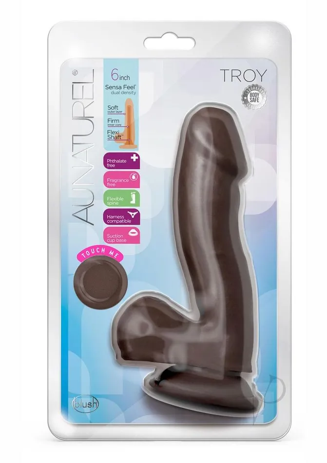 Au Naturel Troy 6 Chocolate Au Naturel Dildos