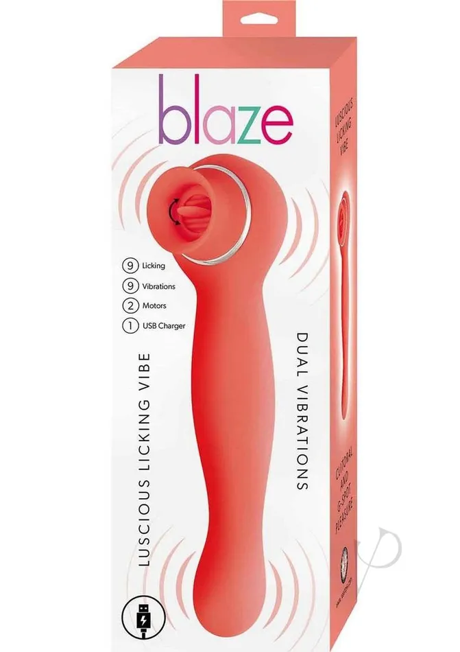 Blaze Luscious Licker Vibe Coral Blaze Vibrators