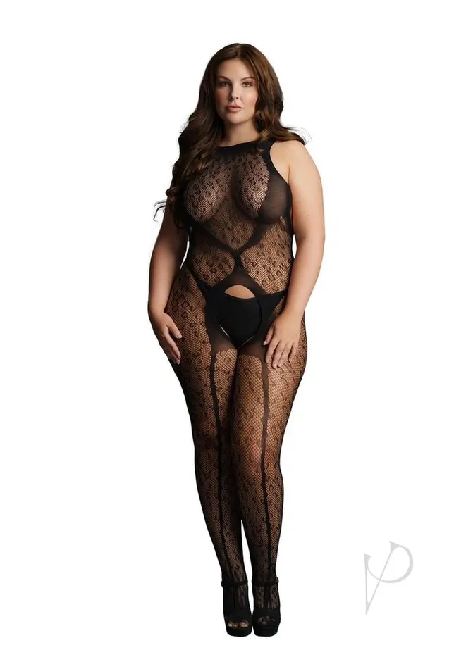 Bodystockings Playsuits Le Desir Crotchless Leopard Bodystocking Qn Blk Bodystockings Playsuits Le Desir Crotchless Leopard Bodystocking Qn Blk