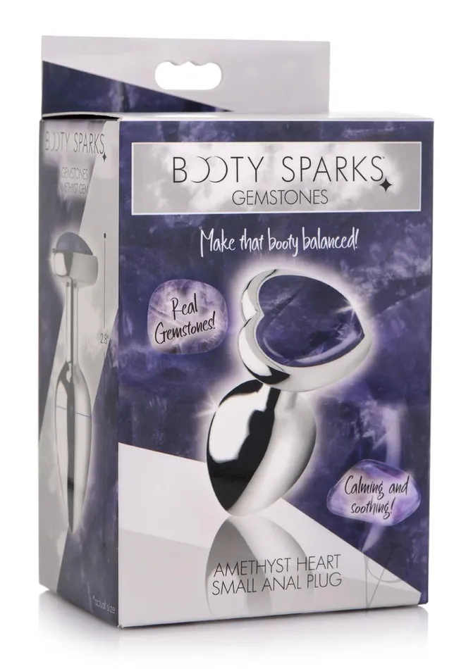 Booty Sparks Gems Amethyst Heart Sm Plug Booty Sparks Anal