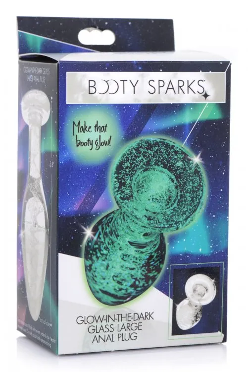 Booty Sparks Glowinthedark Glass Anal Plug Xandebay Anal