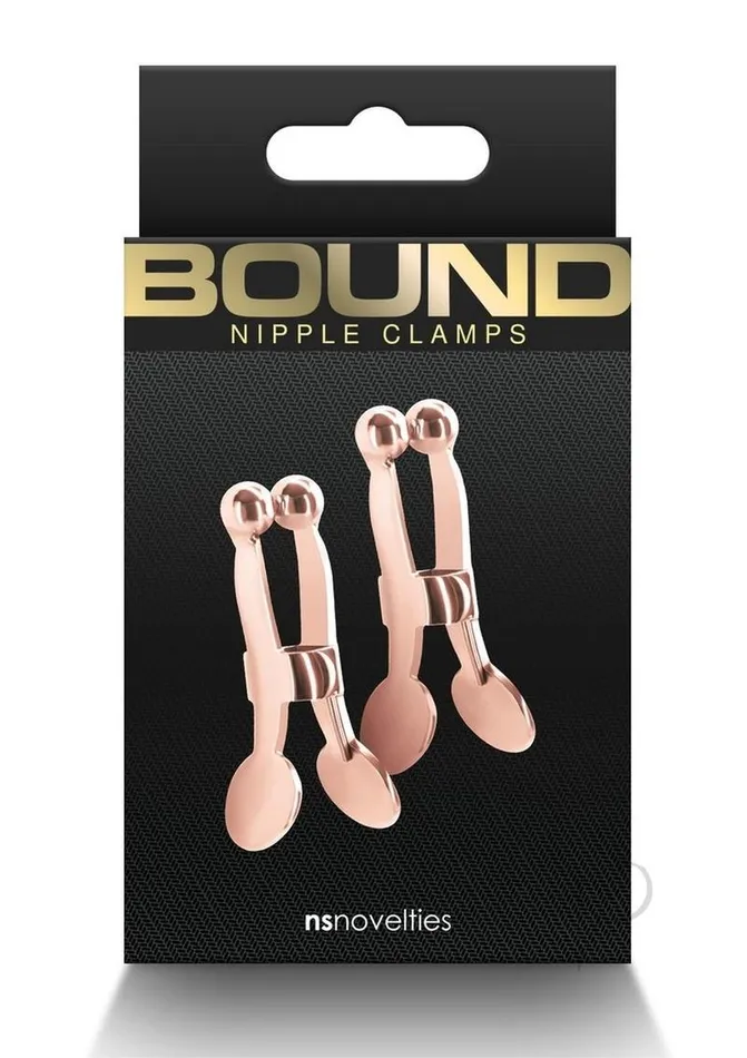 Bound Nipple Clamps C1 Rose Gold Bound Vibrators