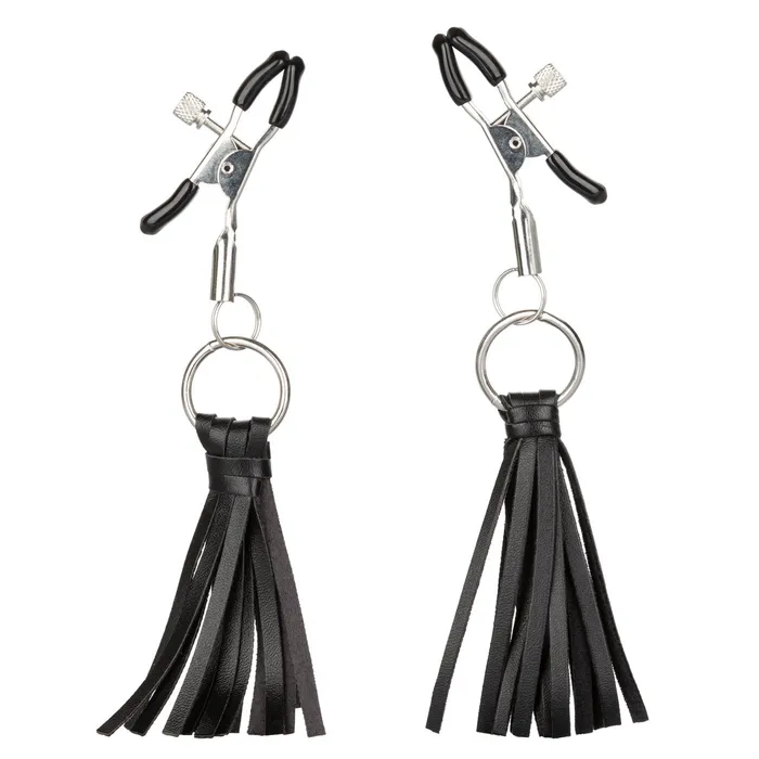 CALIFORNIA EXOTIC NOVELTIES LLC Nipple Play Playful Tassels Nipple Clamps Black Couples CALIFORNIA EXOTIC NOVELTIES LLC Nipple Play Playful Tassels Nipple Clamps Black Couples