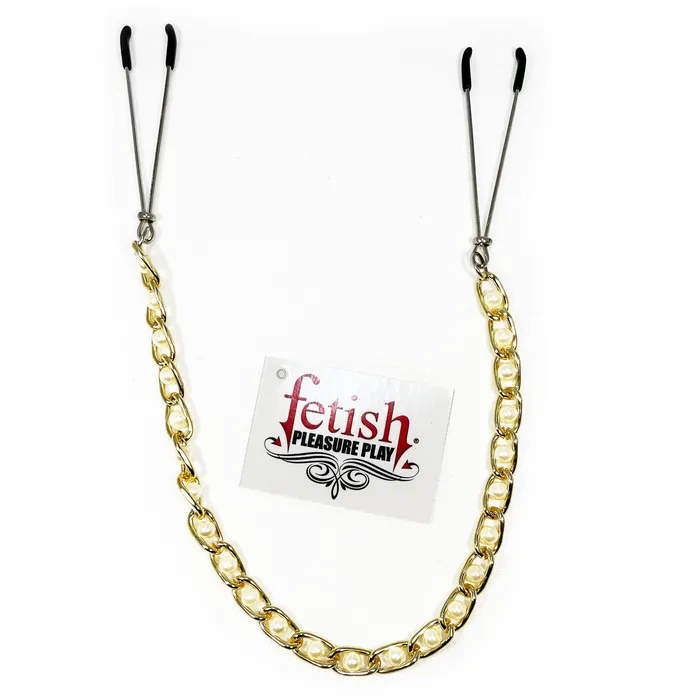 Castle Megastore Fetish Pleasure Play Tweezer Nipple Clamps wGold Chain Couples Castle Megastore Fetish Pleasure Play Tweezer Nipple Clamps wGold Chain Couples