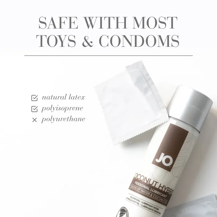 Castle Megastore Male Sex Toys JO Coconut Hybrid Original Lube 4 oz