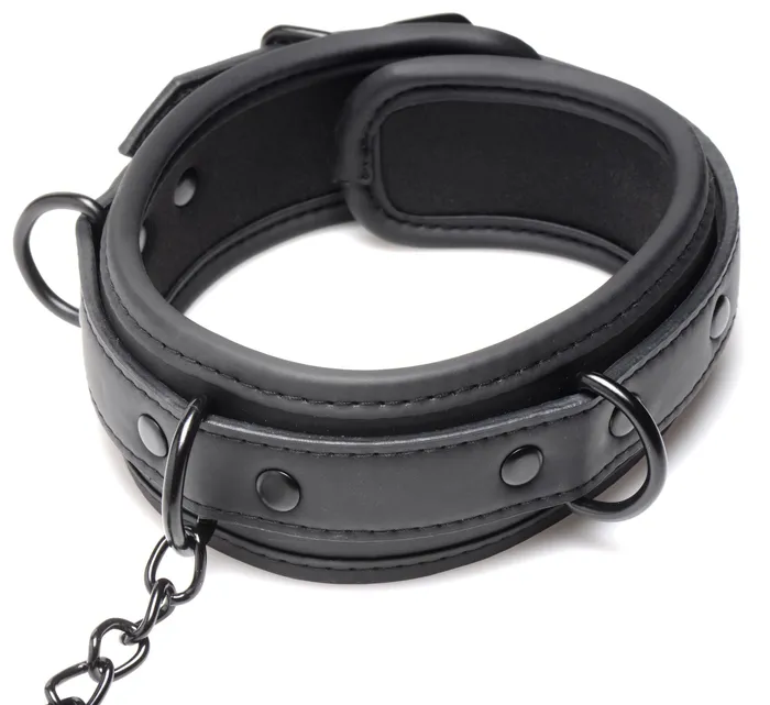 Collared Temptress Collar With Nipple Clamps XR Brands Female Sex Toys