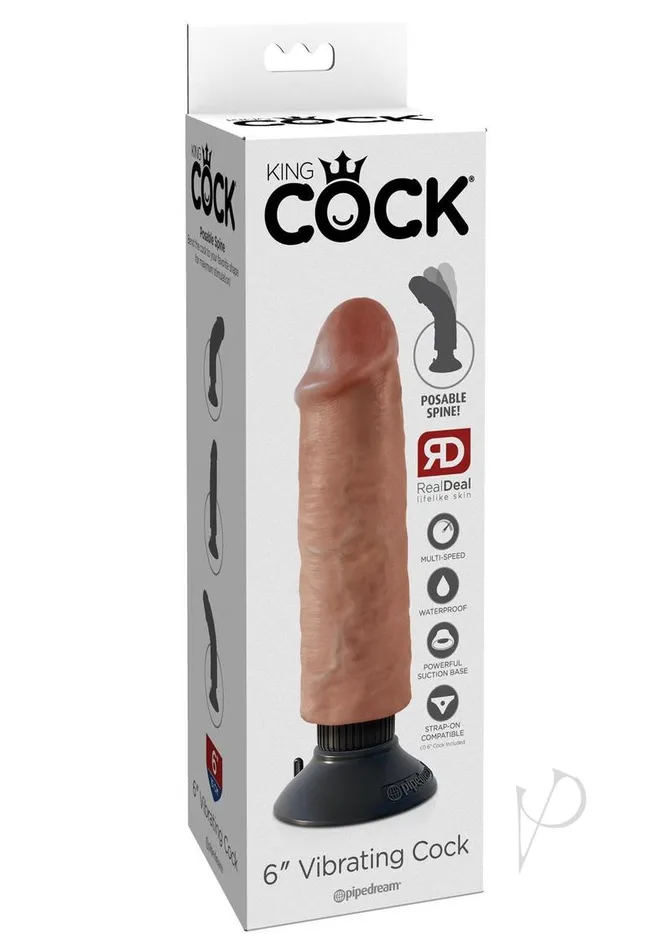 Couples King Cock Kc 6 Vibrating Cock Tan