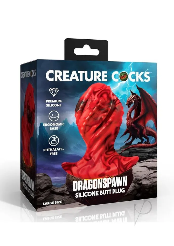 Creature Cocks Anal Creature Cock Dragonspawn Plug Lg Red