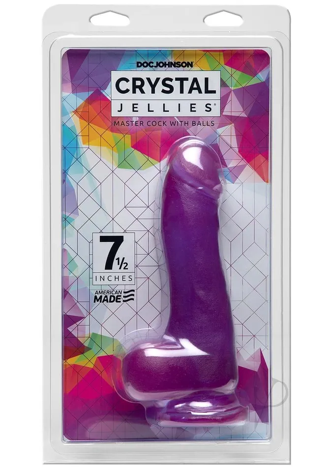 Crystal Jellies Dildos Crystal Jellie Mast Cock 75 Purpdisc