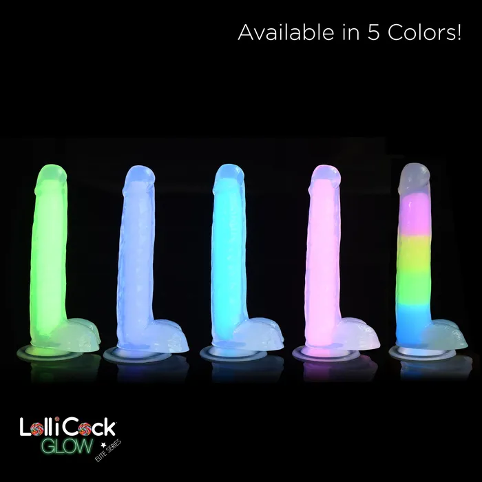 Curve Toys Dildos 7 Inch Glowinthedark Silicone Dildo With Balls
