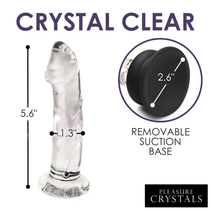 Curve Toys Female Sex Toys Glass Dildo With Base