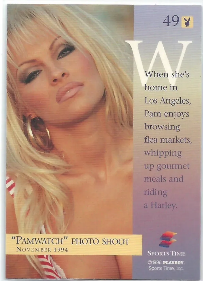 Dans Cards Anal Playboy Best of Pamela Anderson Card 49