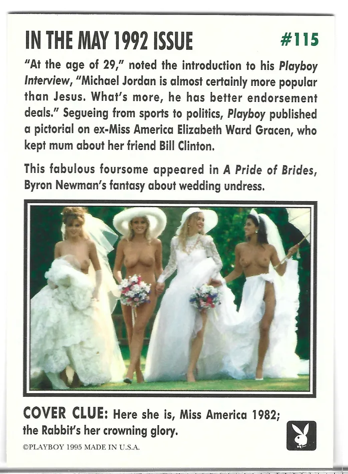 Dans Cards Couples Playboy Centerfolds May Edition Cover Elizabeth Ward Gracen Card 115 Dans Cards Couples Playboy Centerfolds May Edition Cover Elizabeth Ward Gracen Card 115