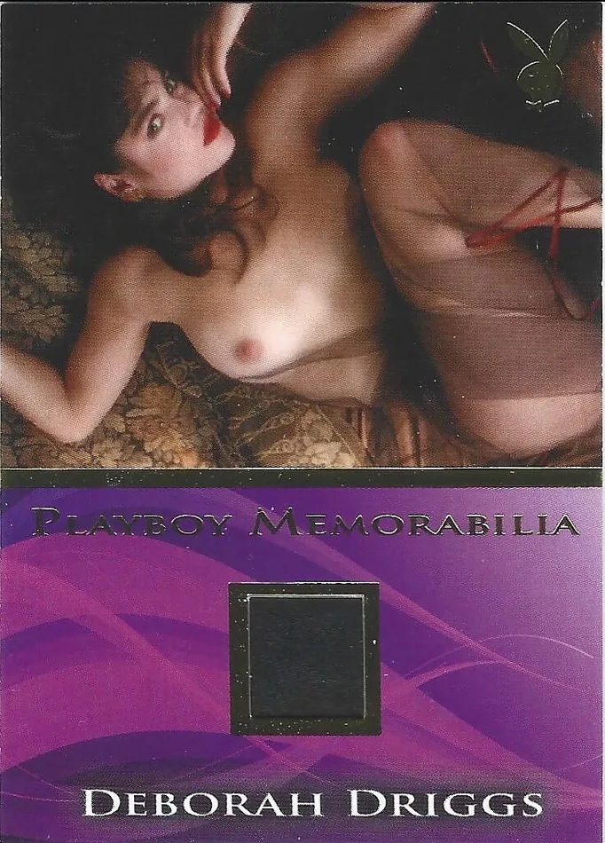 Dans Cards Playboys Sexy and Sassy Deborah Driggs Gold Foil Memorabilia Card Vibrators