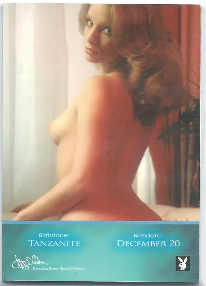 Dans Cards Vibrators Playboy Barefoot Beauties Claudia Jennings Gold Foil Birthstone Card Dans Cards Vibrators Playboy Barefoot Beauties Claudia Jennings Gold Foil Birthstone Card