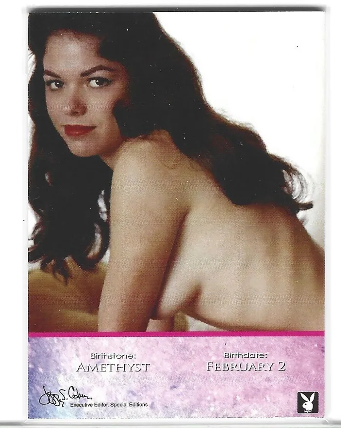Dans Cards Vibrators Playboy Girls Next Door Tonya Crews Pink Foil Birthstone Card Dans Cards Vibrators Playboy Girls Next Door Tonya Crews Pink Foil Birthstone Card