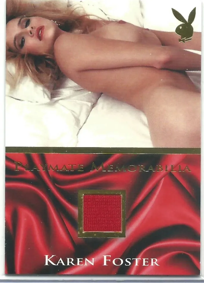 Dans Cards Vibrators Playboy Lingerie Seduction Karen Foster Gold Foil Memorabilia Card