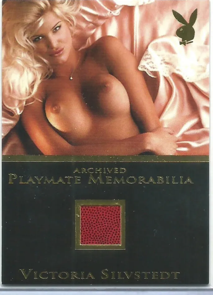 Dans Cards Vibrators Playboys Blondes Brunettes and Redheads Victoria Silvstedt Archived Memorabilia Card