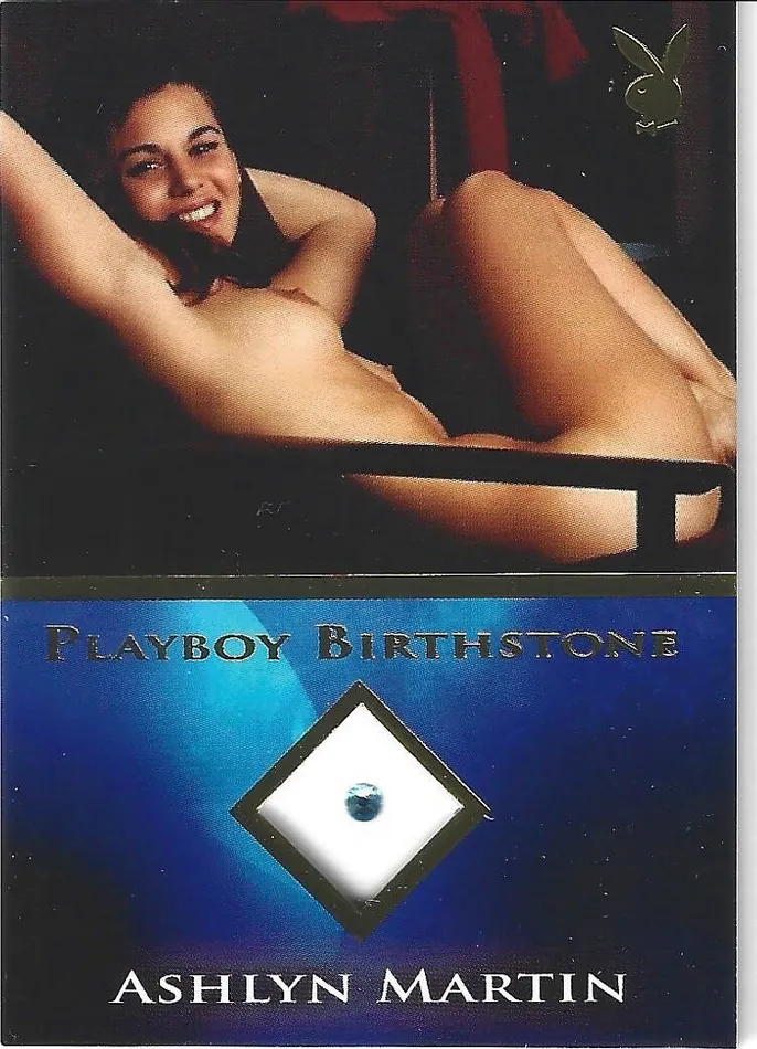 Dans Cards Vibrators Playboys Daydreams Ashlyn Martin Gold Foil Birthstone Card