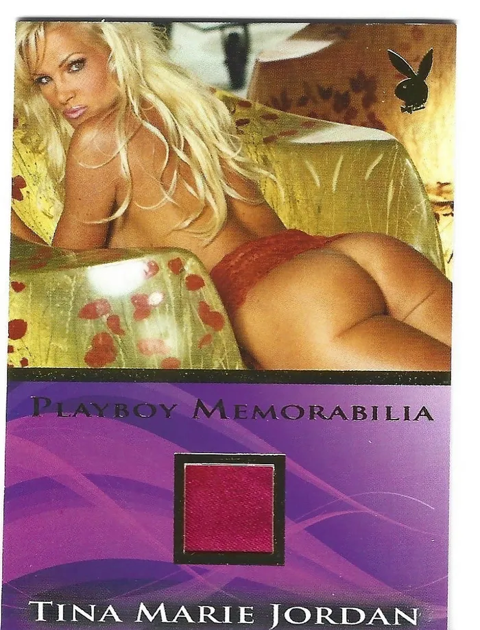Dans Cards Vibrators Playboys Sexy and Sassy Tina Marie Jordan Gold Foil Memorabilia Card